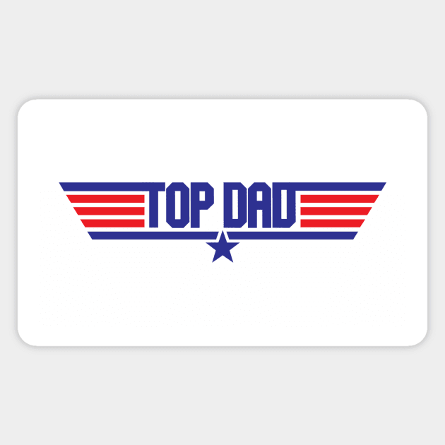 Top Dad Top Gun Logo Sticker by Rebus28